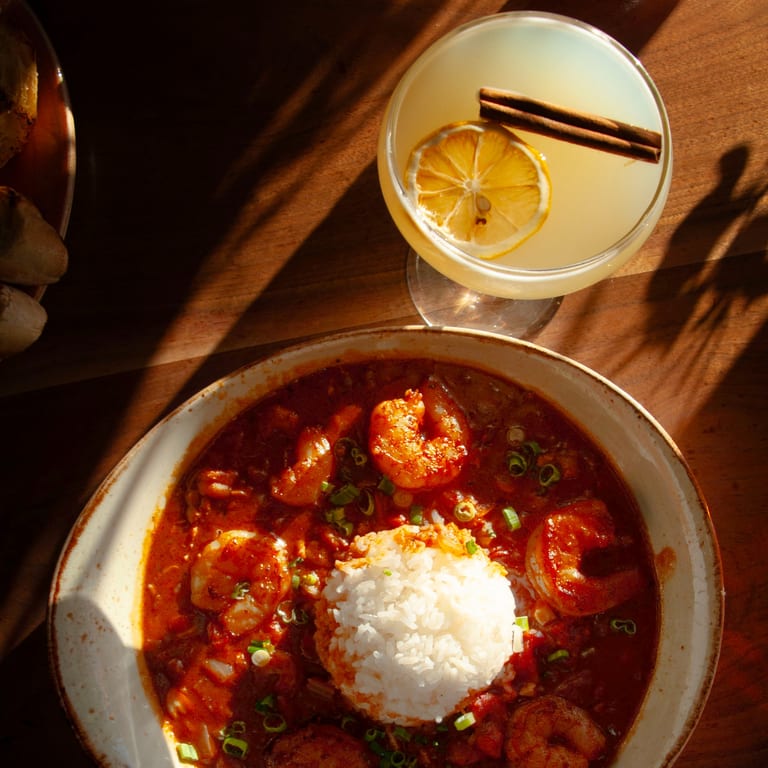 Shrimp & Grits, Gumbo, Buttermilk Fried Chicken