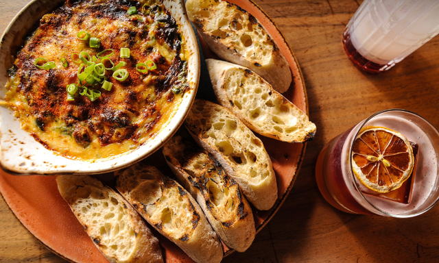 Cajun Seafood Spinach Dip.